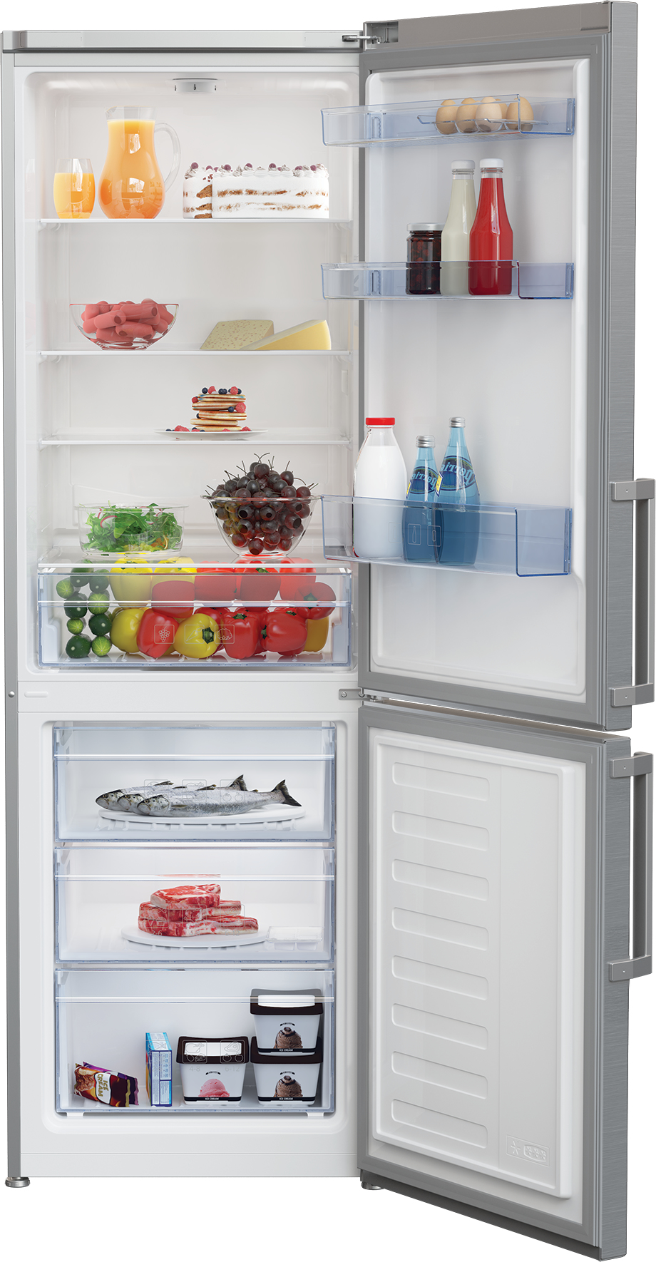 Beko CSP3685PS fridge-freezer Freestanding – image 3