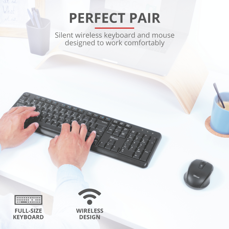Trust ODY Wireless Silent Keyboard and Mouse Set – image 6
