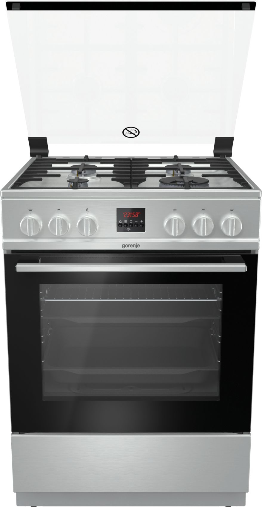 Gorenje GI6320XA cooker Freestanding cooker Gas Black, Stainless steel – image 3