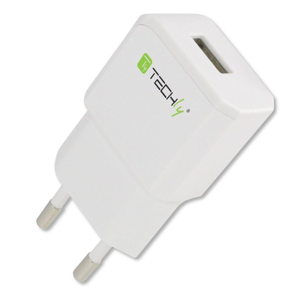 Techly Italian Plug Adapter with 1 USB Port