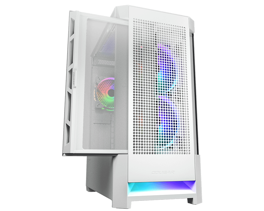 Gabinete Gamer Cougar Airface RGB - Media Torre - Mini ITX/Micro ATX/ATX/CEB - 3 Ventiladores - Panel Lateral - Blanco - 385ZD10.0005 Gabinete Gamer Cougar Airface RGB - Media Torre - Mini ITX/Micro ATX/ATX/CEB - 3 Ventiladores - Panel Lateral - Blanco - 385ZD10.0005