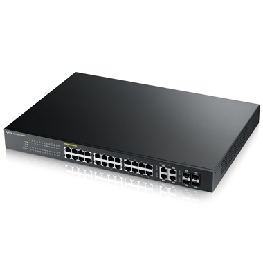 Zyxel GS1920-24HP Managed L2 Gigabit Ethernet (10/100/1000) Power over Ethernet (PoE) Black – image 1