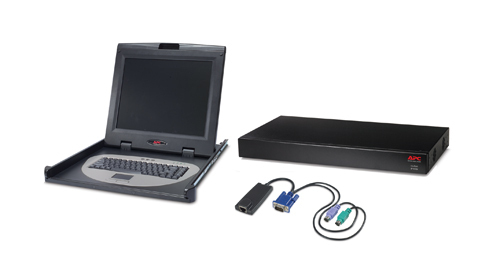 APC 16-Port IP KVM / APC 17" Rack LCD / Server Module Bundle