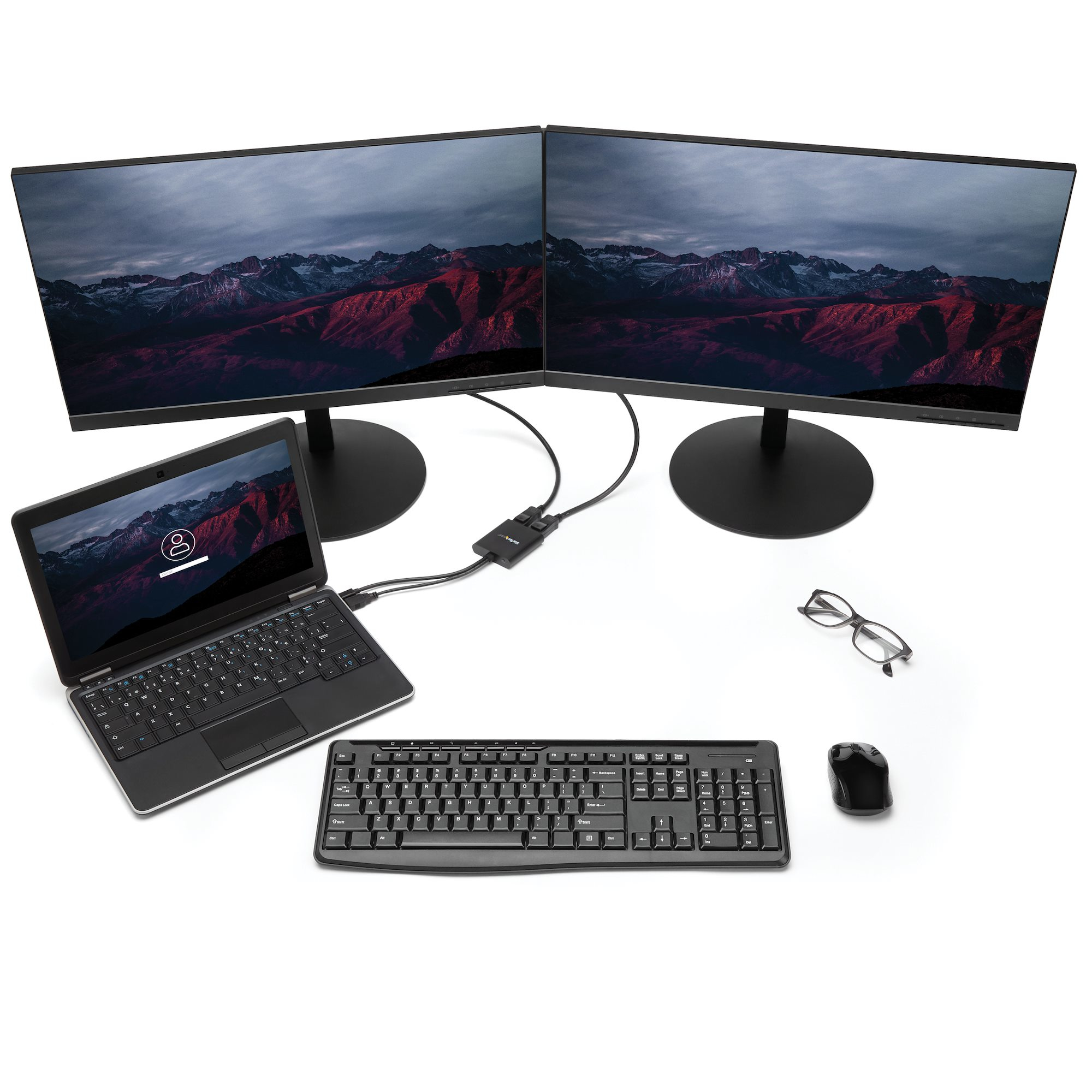 StarTech.com 2-Port Multi Monitor Adapter - Mini DisplayPort to 2x DisplayPort MST Hub - Dual 4K – image 4