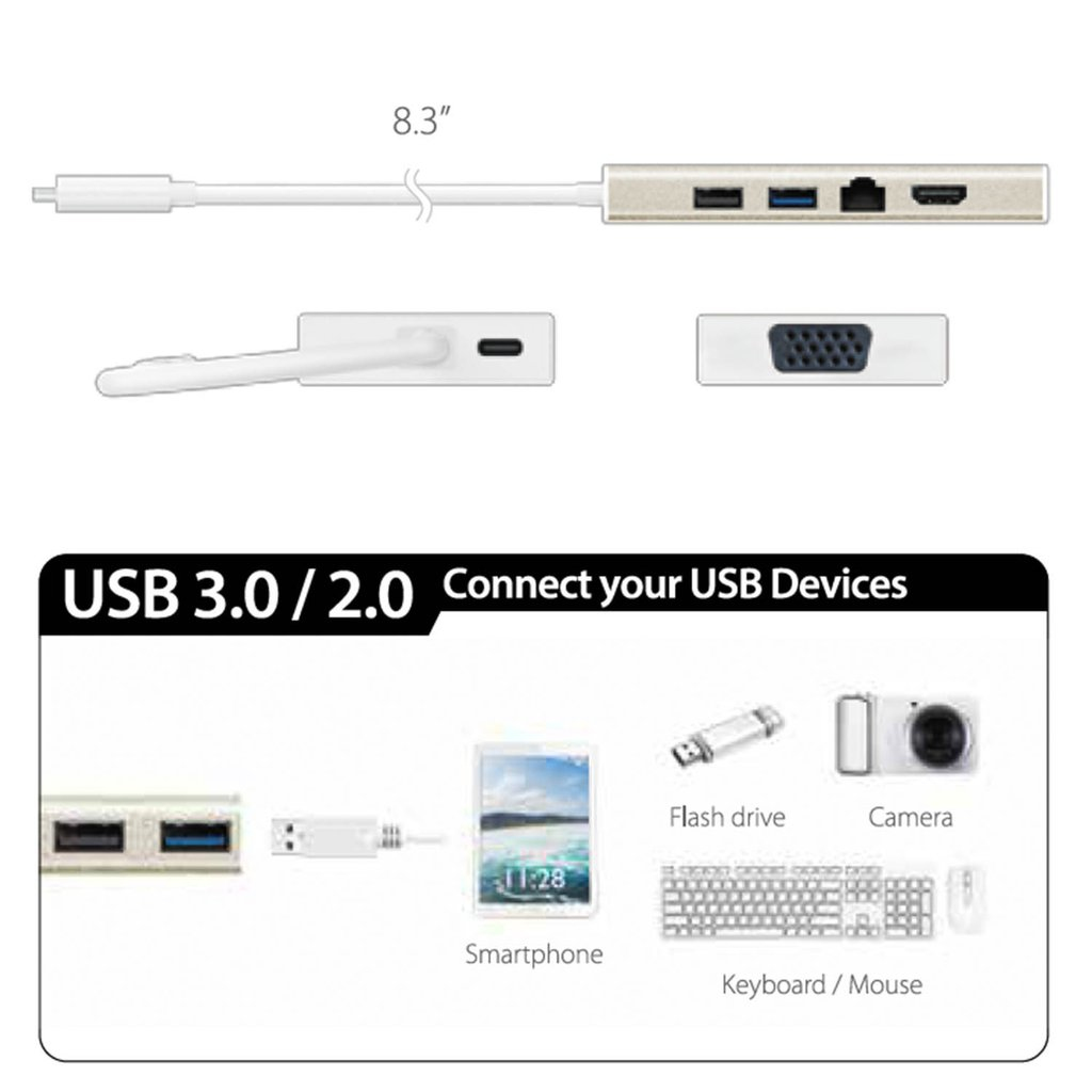 j5create JCD376 USB 3.1 Type-C Mini Dock – image 4