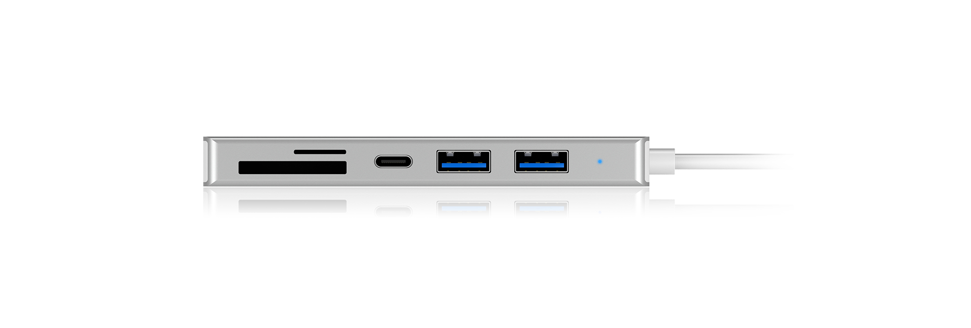 ICY BOX IB-HUB1413-CR USB 3.2 Gen 1 (3.1 Gen 1) Type-C Silver – image 4