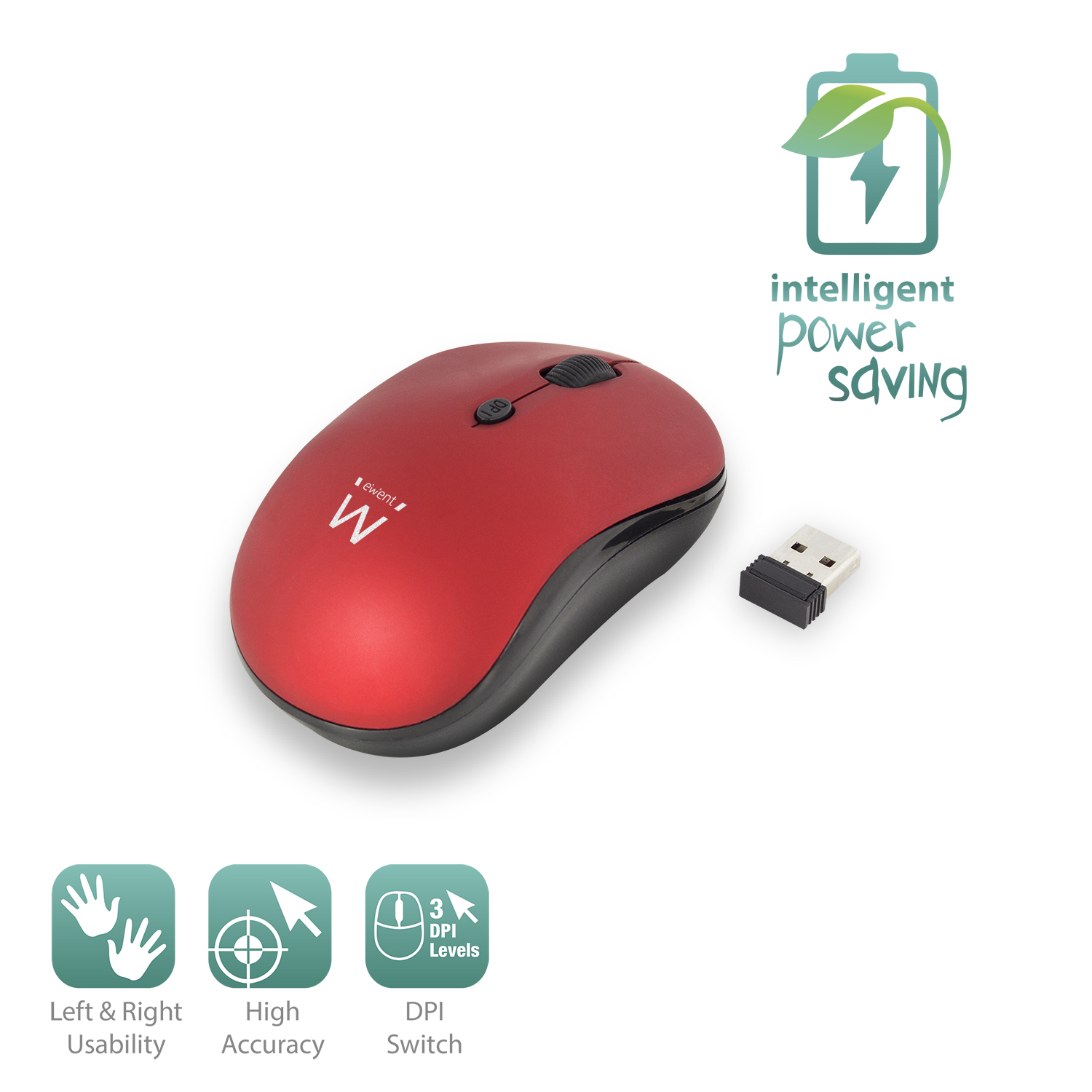 Ewent EW3230 mouse Office Ambidextrous RF Wireless Optical 1600 DPI – image 5
