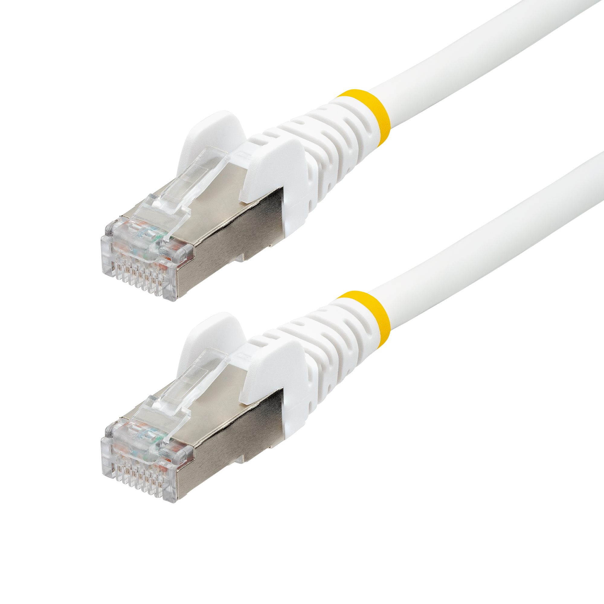 StarTech.com 75FT White Cat6a Ethernet Cable 10G 100W PoE S/FTP LSZH NLWH-75F-CAT6A-PATCH