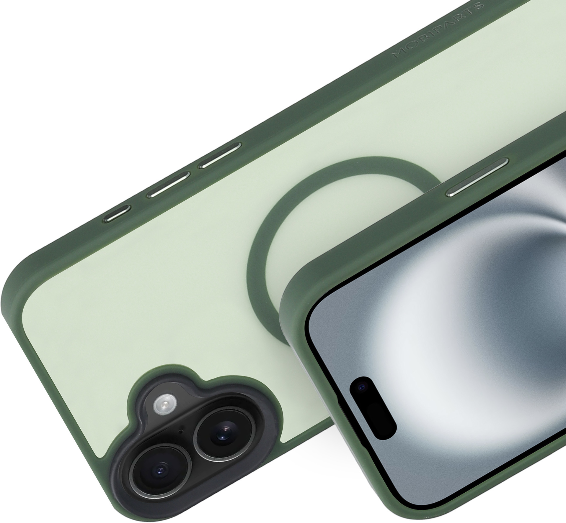 Mobiparts Hardcover Apple iPhone 16 Plus Satin Green (Magsafe Compatible) – image 2