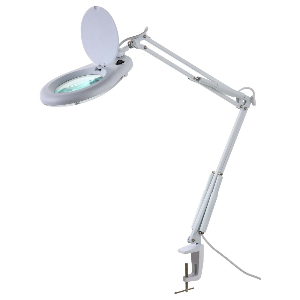 مصباح مكبر Techly I-TOOL-SD-125TY، تكبير 2.25x، قطر عدسة 12.7 سم، LED، أبيض