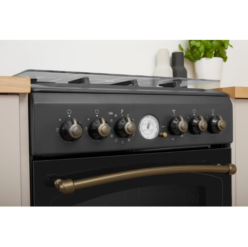 Indesit IS5G8MHA/E cooker Freestanding cooker Electric Gas Anthracite – image 4