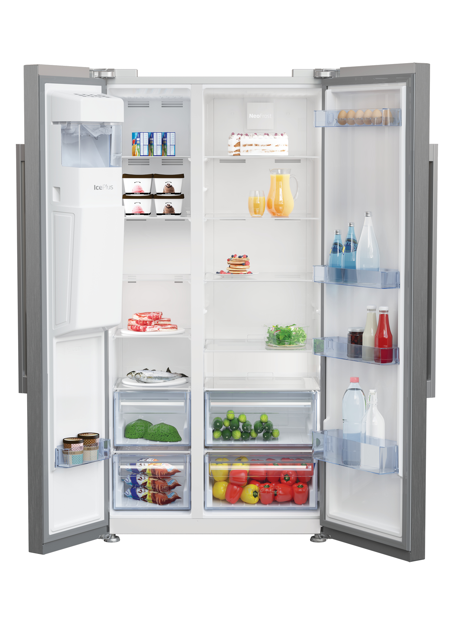 Beko GN162320PT side-by-side refrigerator Freestanding – image 3