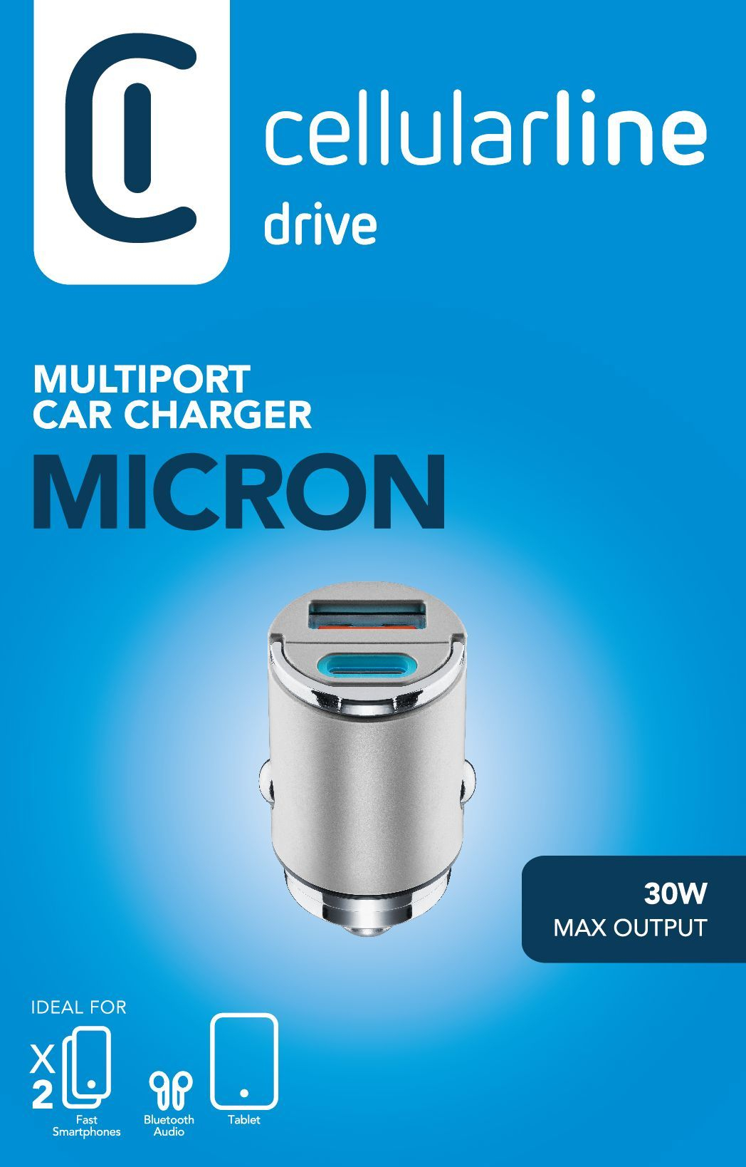 Cellularline Micron Multiport Car Charger - iPhone, Samsung, Xiaomi, Oppo and other Smartphones and Tablets – image 2