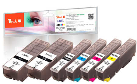 Peach Multi Pack XL Sort Gul Cyan Magenta Blæk PI200-422