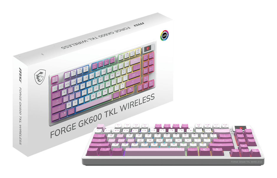 Teclado MSI Forge GK600 TKL Violet
