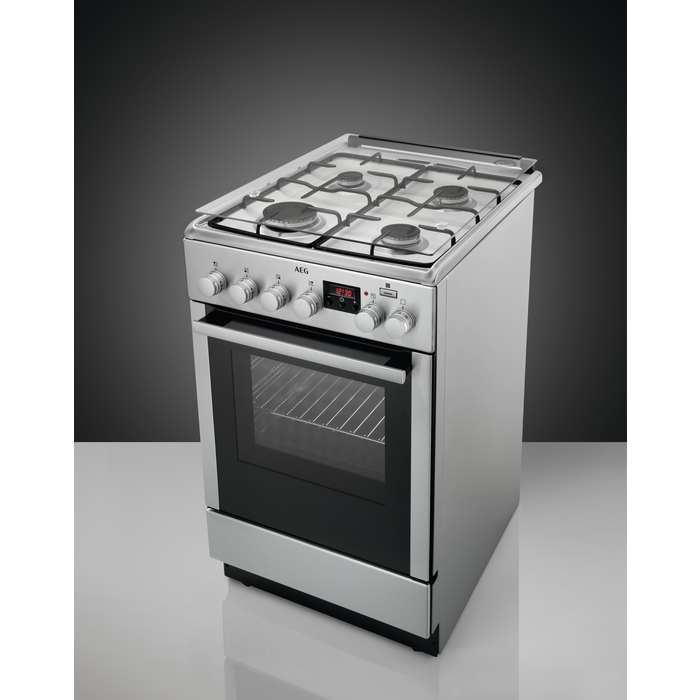 AEG CKB56400BX Freestanding cooker Electric Gas Black, Stainless steel – image 7