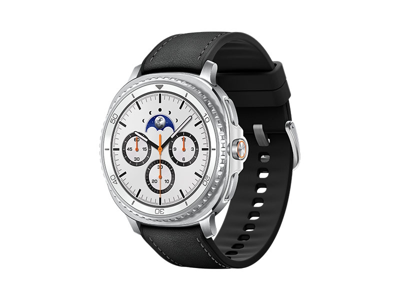 Samsung Galaxy Watch 8 Classic, Bluetooth, 46mm, Hybrid Band, White + Hybrid Band, Black