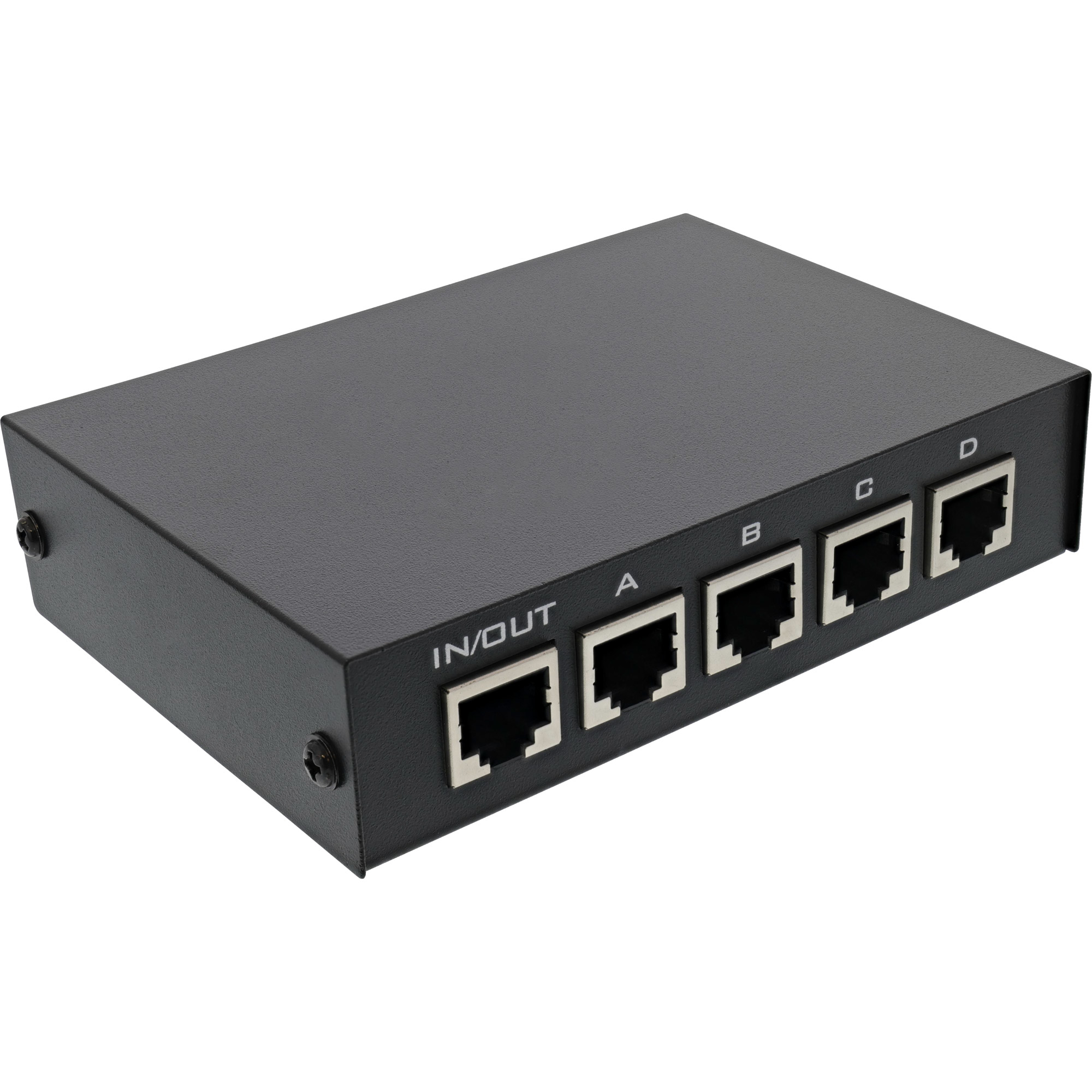 InLine RJ45 switch manual, 1 to 4, 5x RJ45 socket – image 2