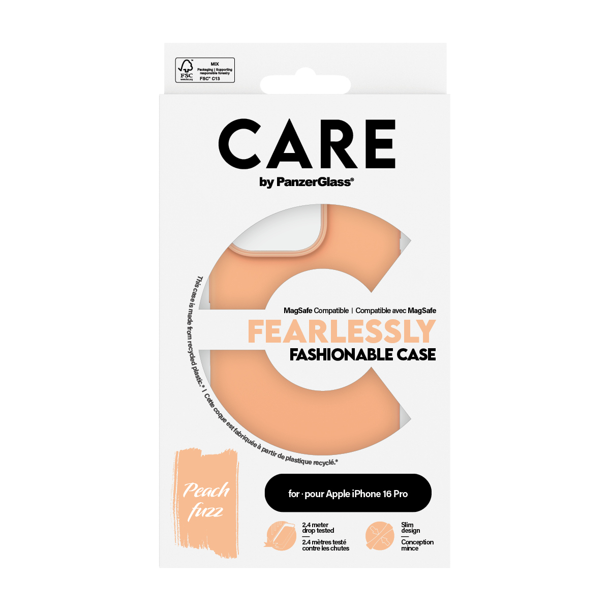 PanzerGlass CARE by PanzerGlass® Fashionable Case Peachy w. MagSafe iPhone 16 Pro – image 3