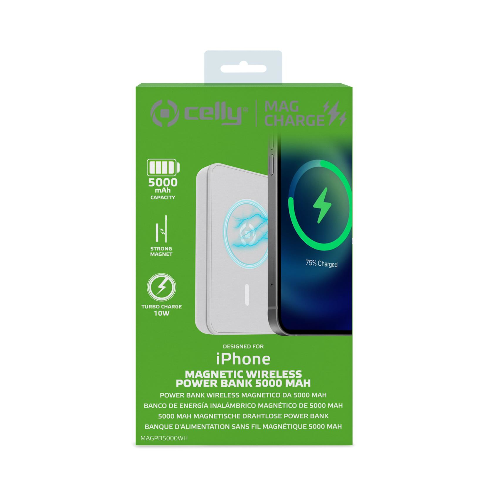 Celly MAGPB5000 5000 mAh Wireless charging White – image 4