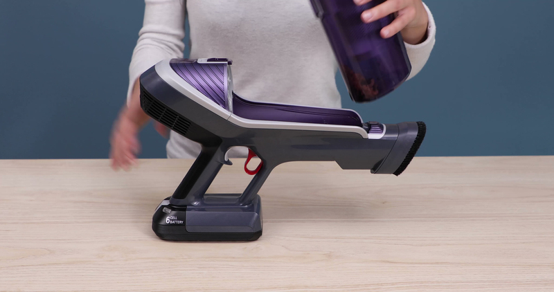 Tefal TY9639 stick vacuum/electric broom 2-in-1 stick vacuum Battery Dry Hygiene Filter Bagless Grey, Purple – image 7