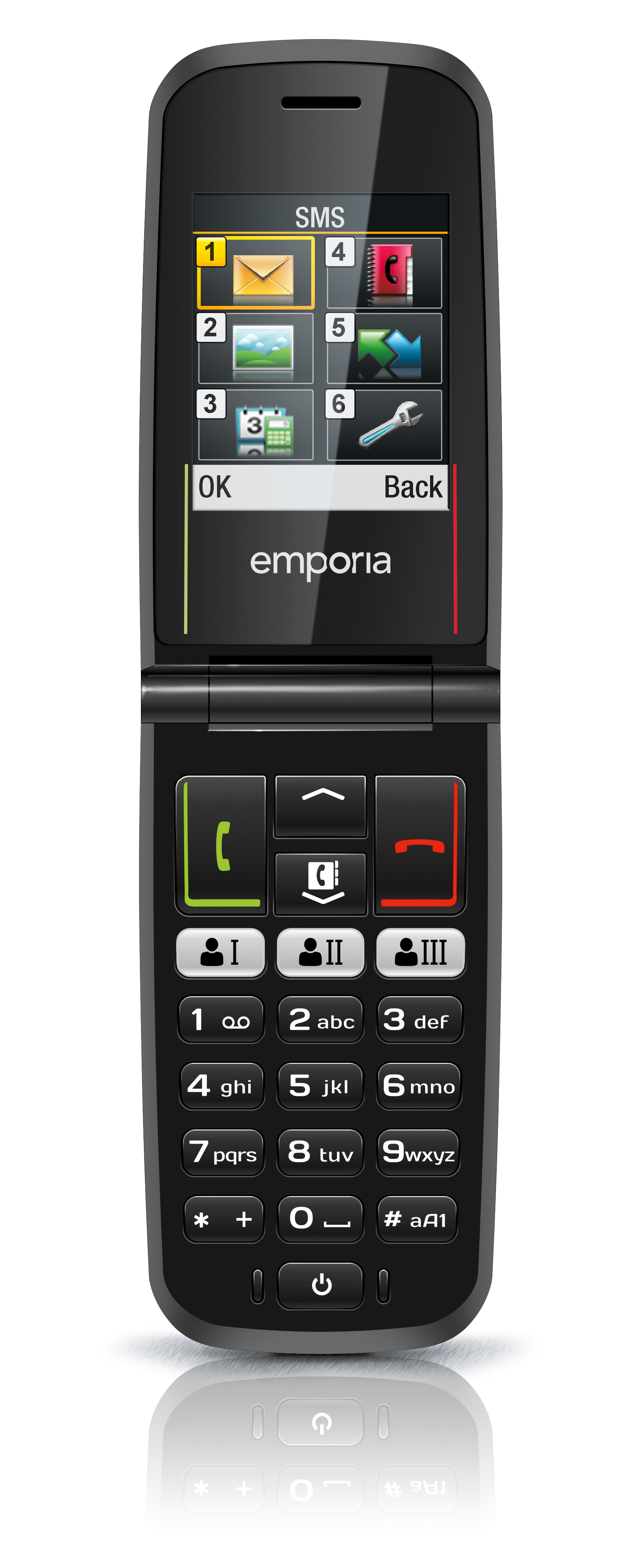 Emporia FLIP 5.59 cm (2.2") 85 g Black Senior phone – image 3