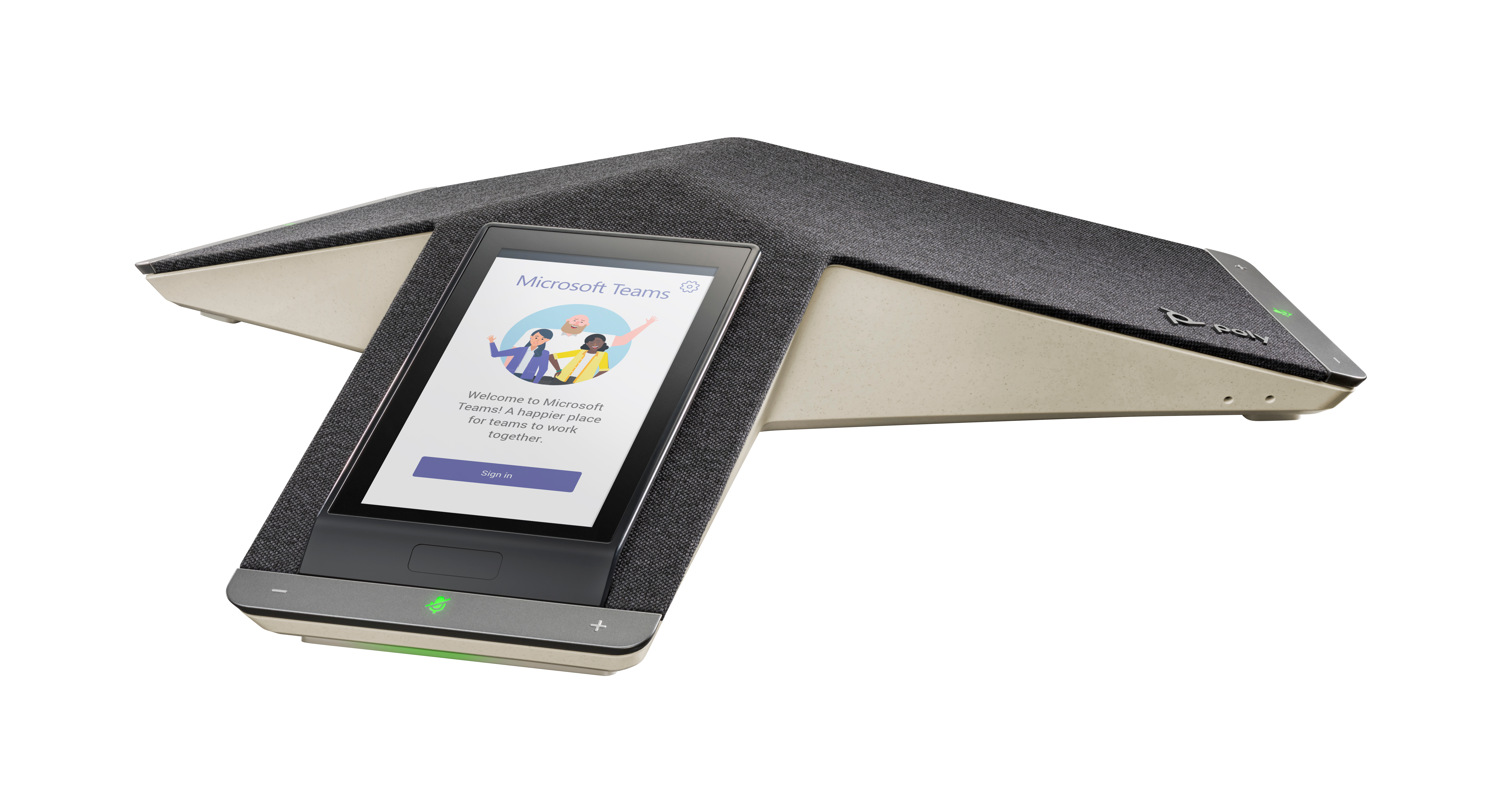 HP Poly Trio C60 IP Conference Phone for Microsoft Teams and PoE-enabled No Radio. Product colour: Black, Display resoluti