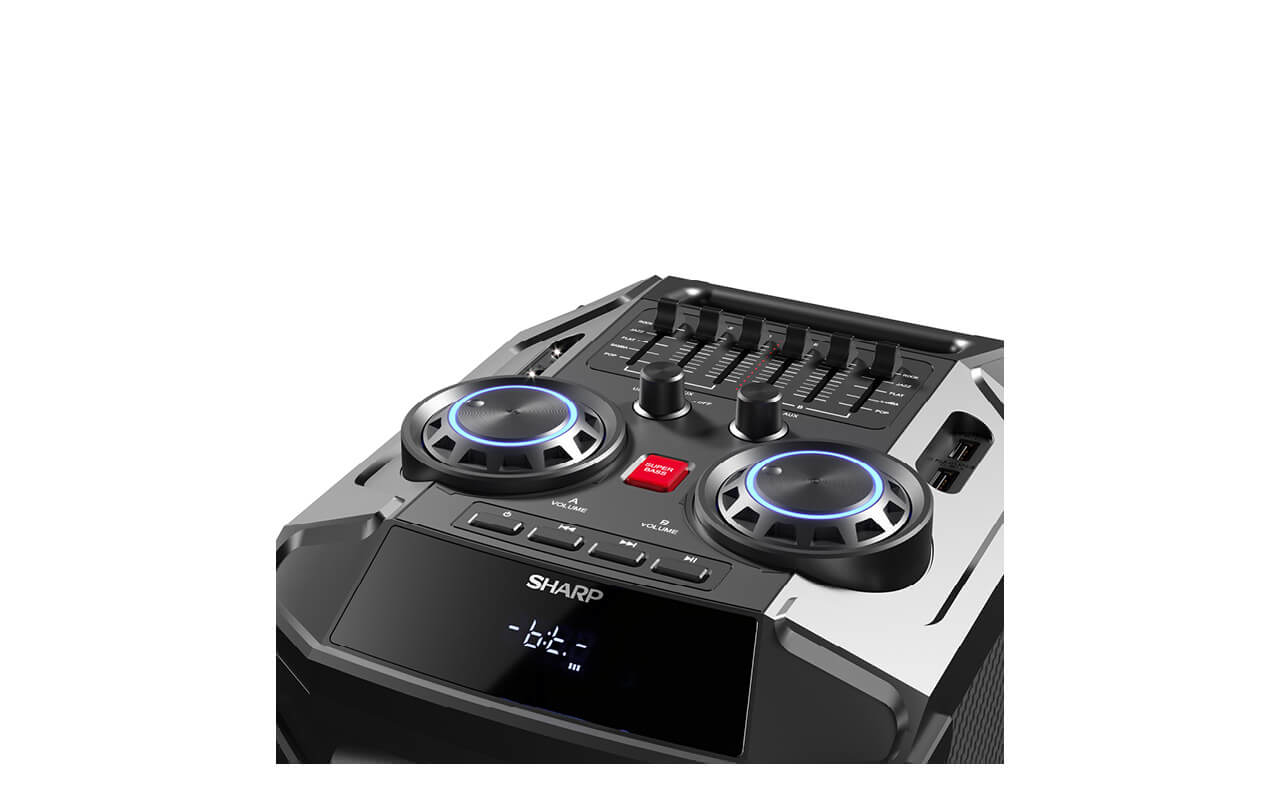 Sharp PS-940 portable/party speaker Black – image 6