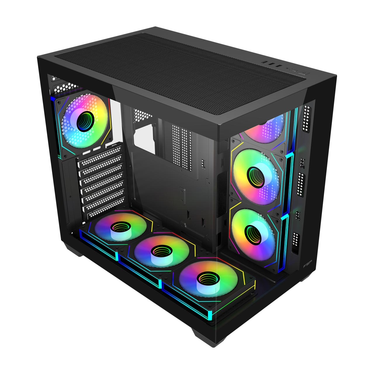 FSP M341-BA Case Midi Tower mITX, mATX, ATX Black ARGB – image 2