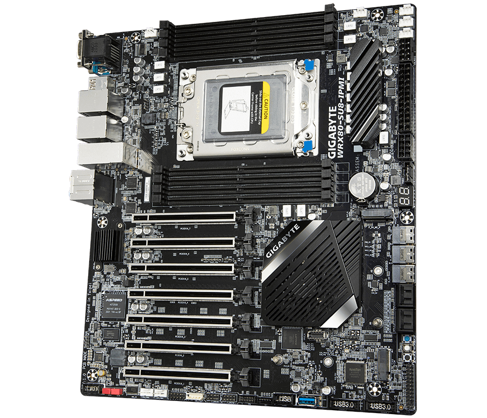 GIGABYTE WRX80-SU8-IPMI motherboard AMD WRX80 Socket sWRX8 CEB – image 2