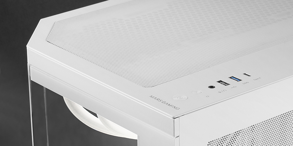 Mars Gaming MC-3TCOREMW Mini Tower White – image 3