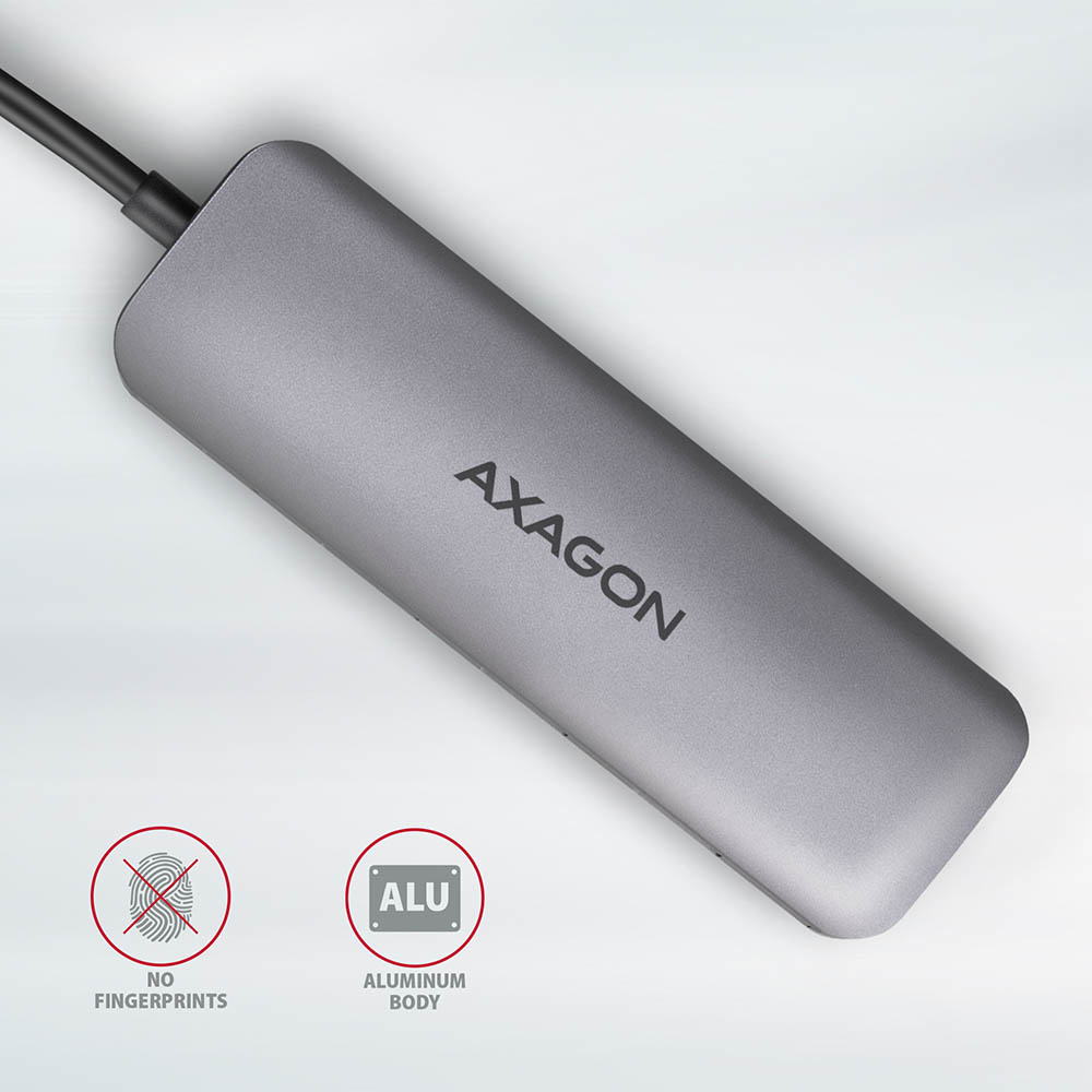 Axagon HMC-5 USB 3.2 Gen 1 hub, 2x USB-A, HDMI, SD/microSD, PD – image 8