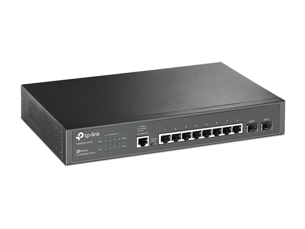 TP-Link T2500G-10TS network switch Managed L2/L3/L4 Gigabit Ethernet (10/100/1000) 1U Black – image 2