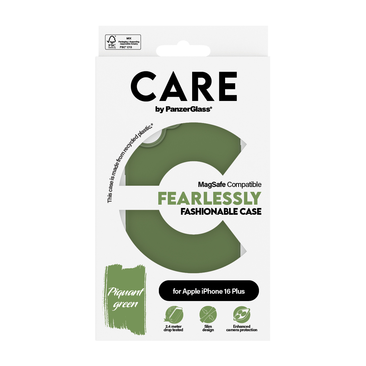 PanzerGlass CARE™ by PanzerGlass® Case Green w. MagSafe iPhone 16 Plus – image 3