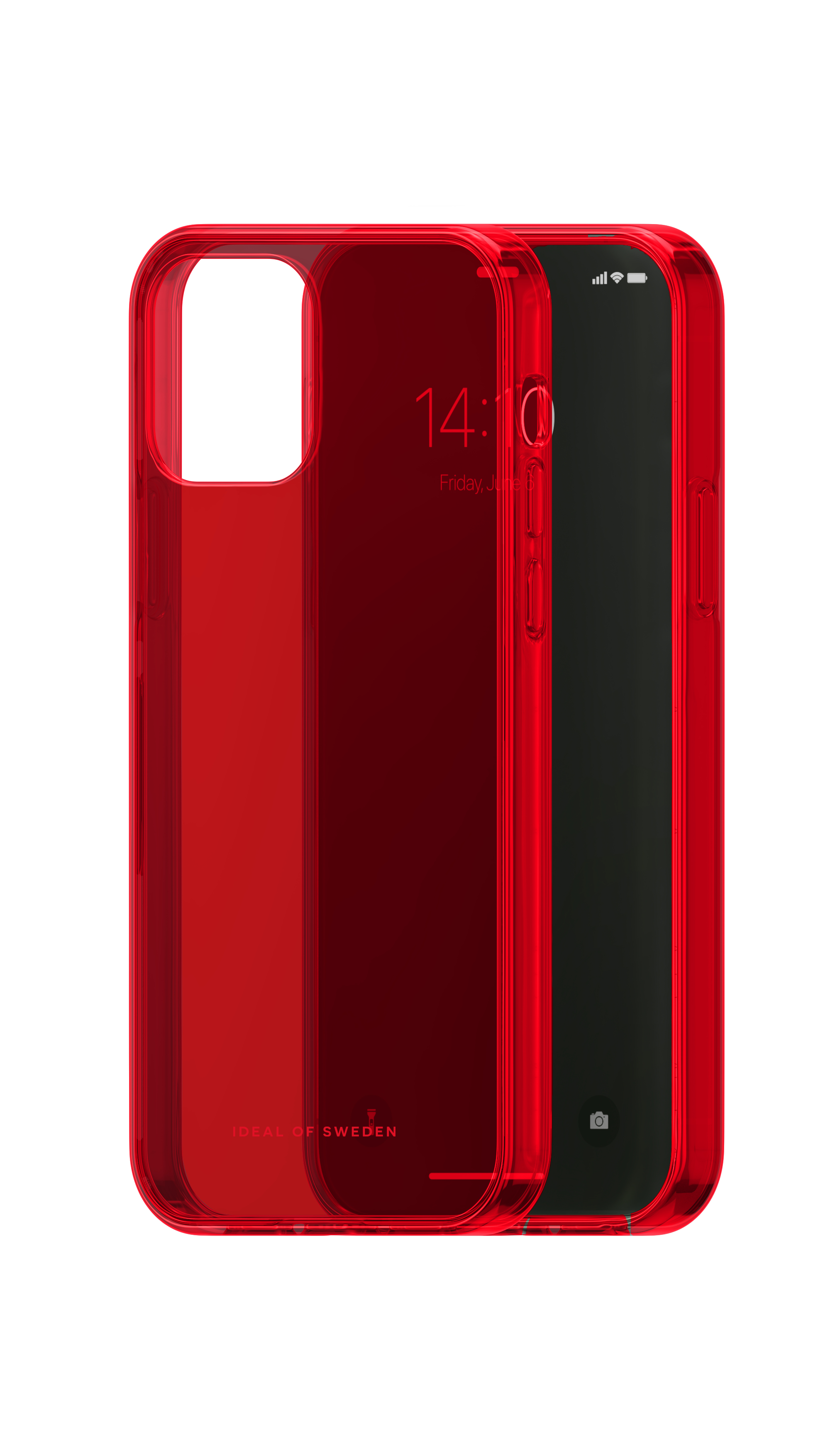 iDeal of Sweden Clear Case iPhone 12/12P Radiant Red – image 5