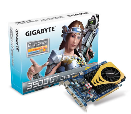 GIGABYTE GV-N95TOC-1GH graphics card GeForce 9500 GT
