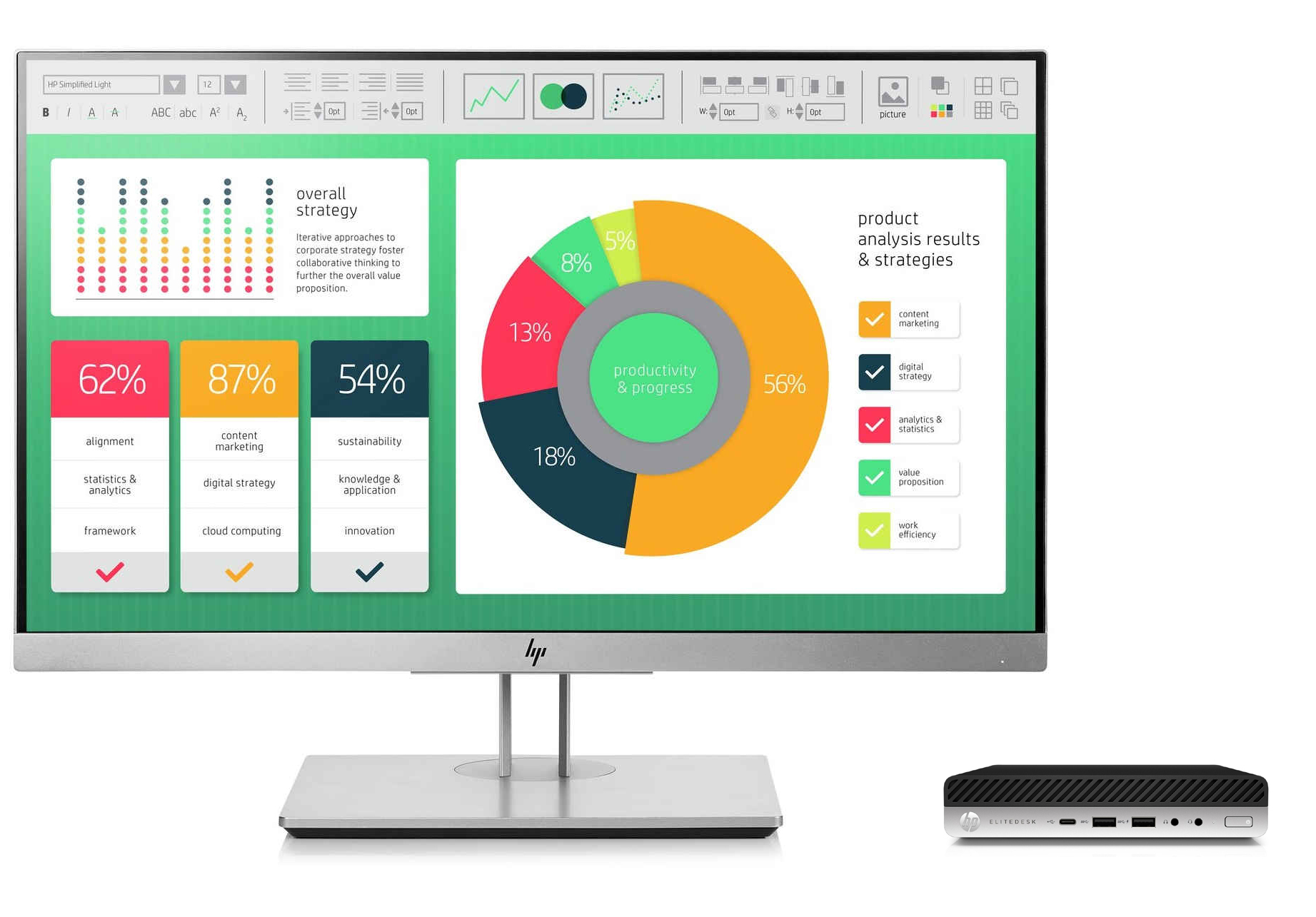 HP 800 G3 + EliteDisplay E223