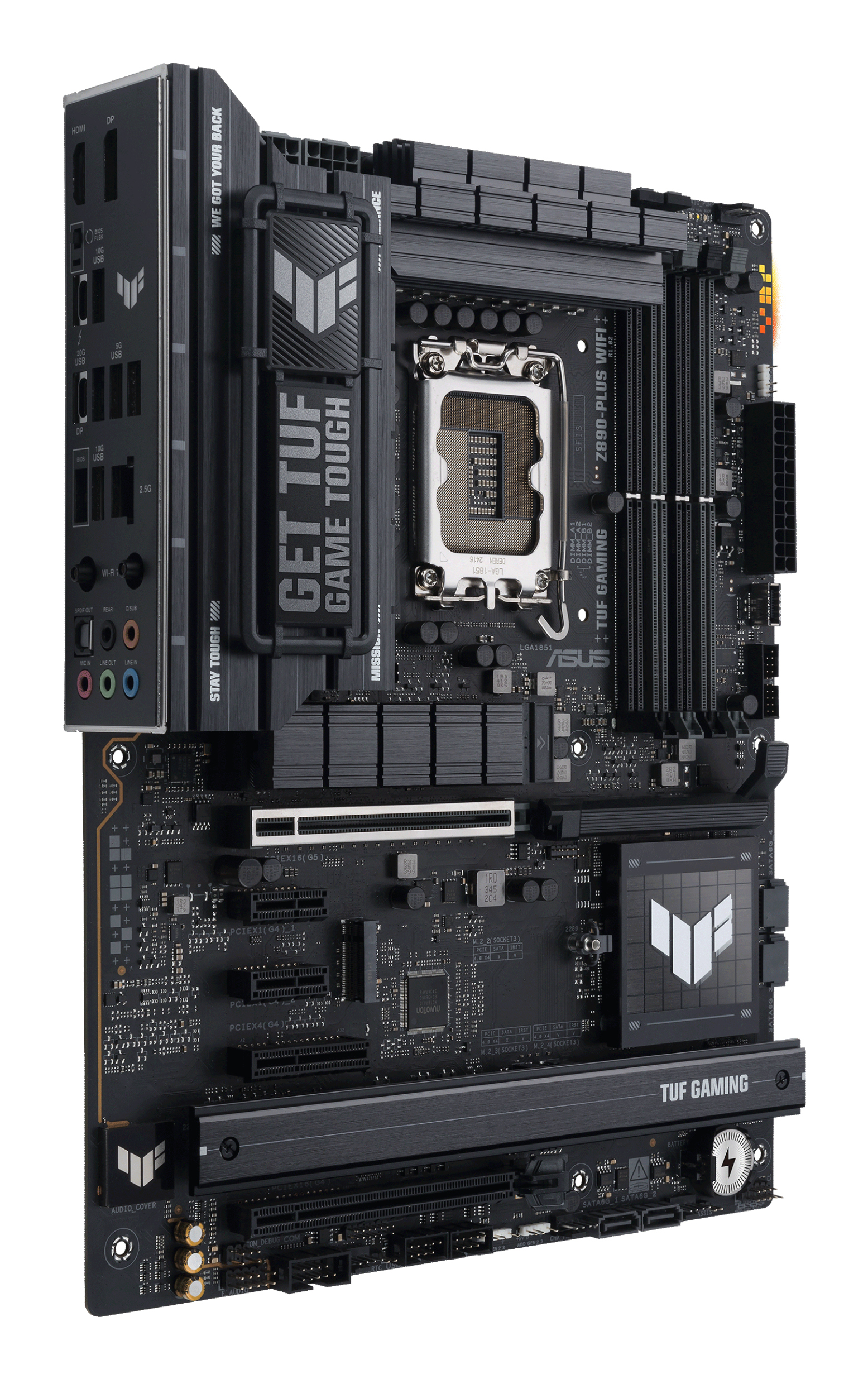 Tarjeta Madre ASUS TUF GAMING Z890-PLUS WIFI - Socket 1851 - 4xDDR5 - 9066+(OC)MHz - HDMI - DisplayPort - ATX - TUF GAMING Z890-PLUS WIFI Tarjeta Madre ASUS TUF GAMING Z890-PLUS WIFI - Socket 1851 - 4xDDR5 - 9066+(OC)MHz - HDMI - DisplayPort - ATX - TUF GAMING Z890-PLUS WIFI