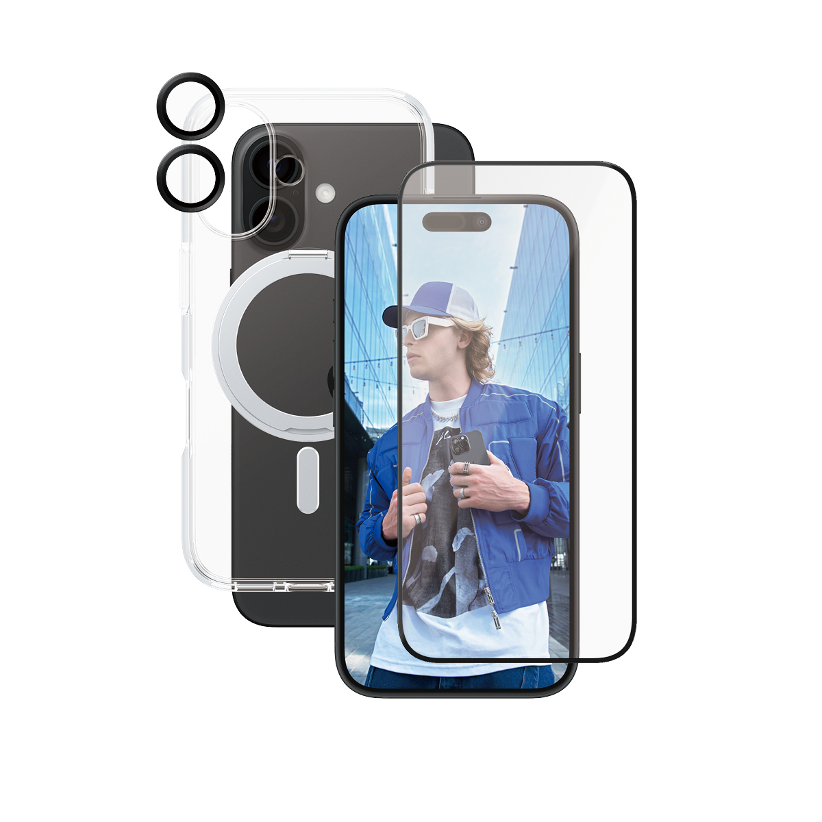 PanzerGlass CARE™ by ® 3-in-1 Ceramic Bundle iPhone 16