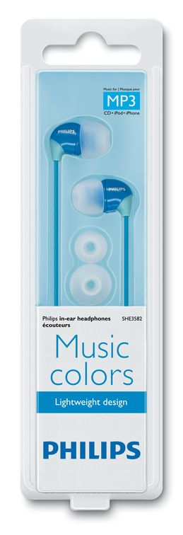 Philips SHE3582/28 headphones/headset Wired In-ear Blue, Turquoise – image 2