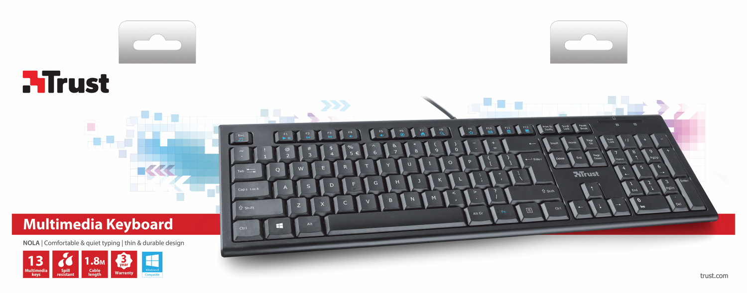 Trust Nola Multimedia Keyboard ES – image 7