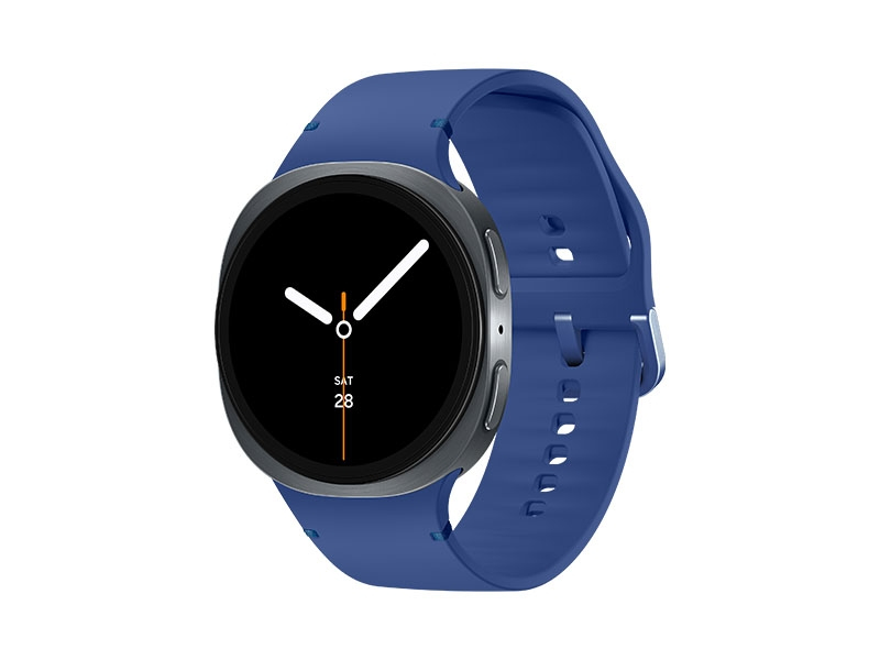 Samsung Galaxy Watch 8, Bluetooth, 44mm, Sport Band, Graphite, S/M + Sport Band, Blue, M/L