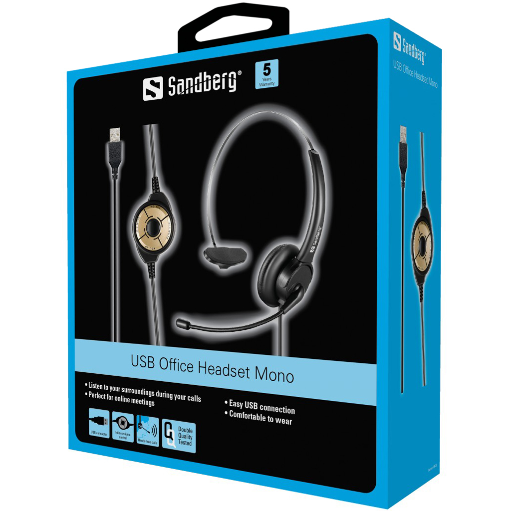 Sandberg USB Office Headset Mono – image 4