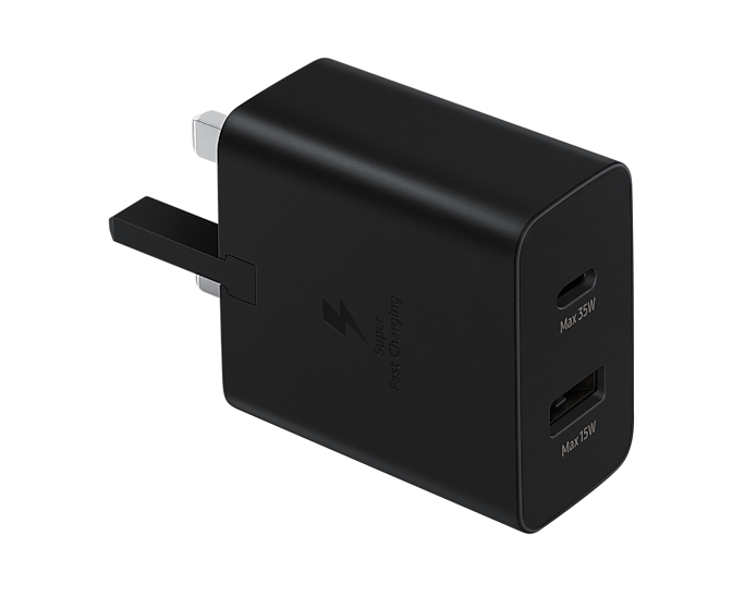 Samsung EP-TA220NBEGAE mobile device charger Headphones, Headset, Laptop, Smartphone, Smartwatch, Tablet Black AC Fast charging Indoor – image 1