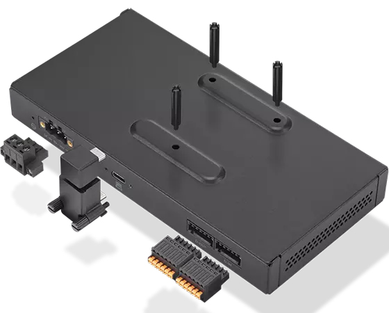 Lenovo IO Box - Port replicator - USB-C - 1GbE - CRU - for ThinkCentre M75t Gen 2 11W5, ThinkEdge SE30 11NA, 11NB