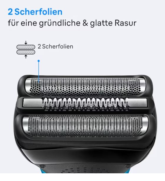 Braun Series 3 310s Foil shaver Trimmer Black, Blue – image 3