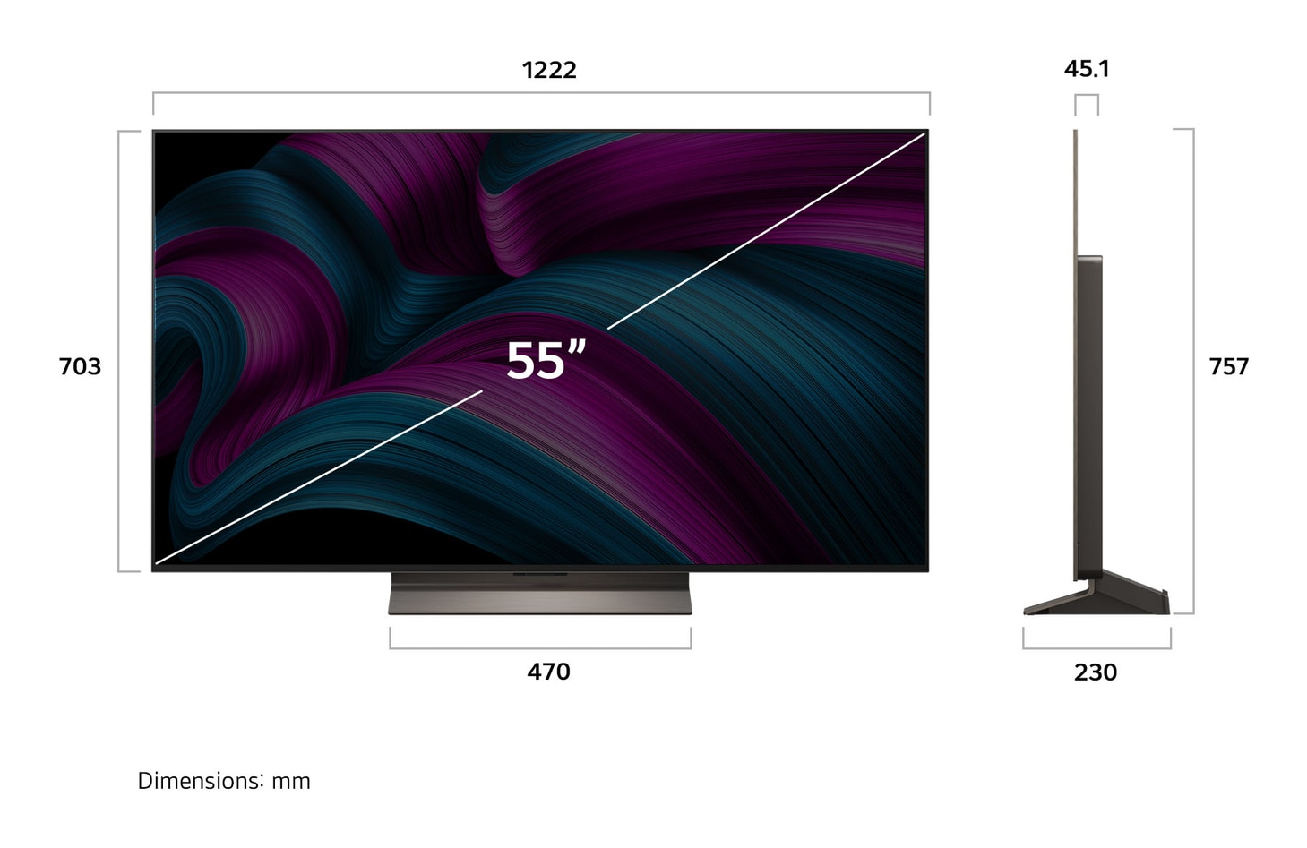 Téléviseur LG evo AI C5 (2025) 55 OLED UHD 4K – OLED55C56LB — photo 4
