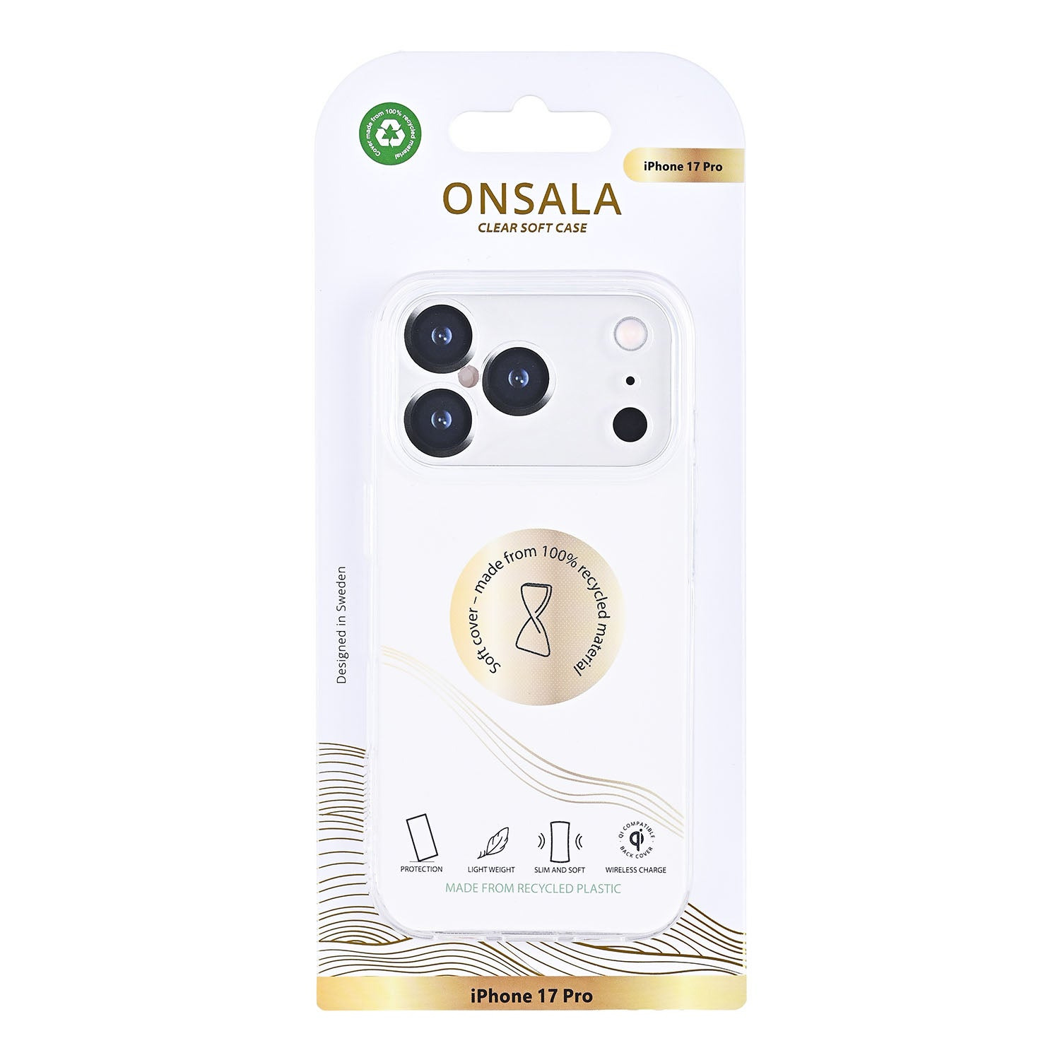 Onsala Phone Case Recycled TPU Transparent - iPhone 17 Pro/18 Pro – image 2