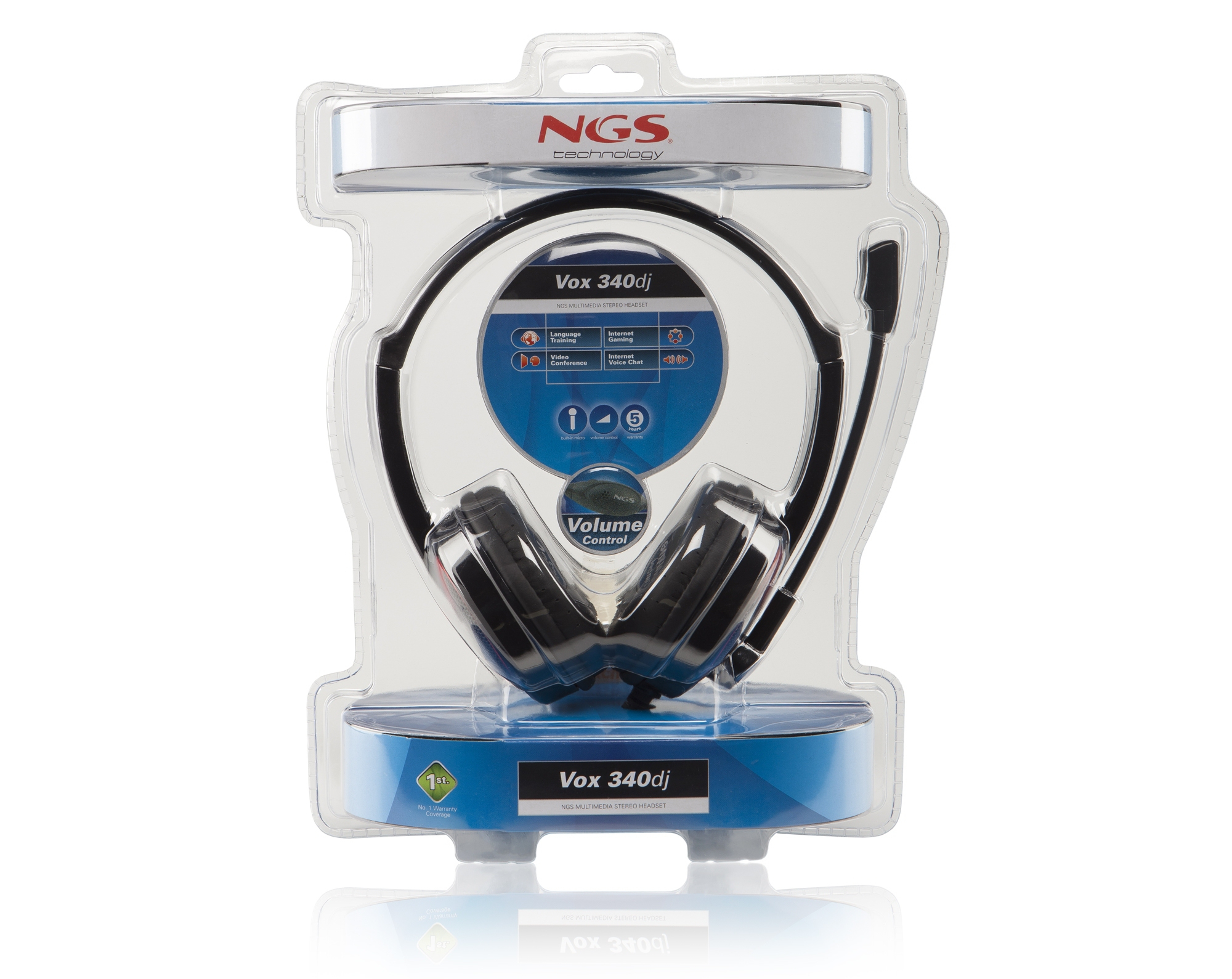 NGS Vox340dj Headset Wired Head-band Gaming Black – image 9