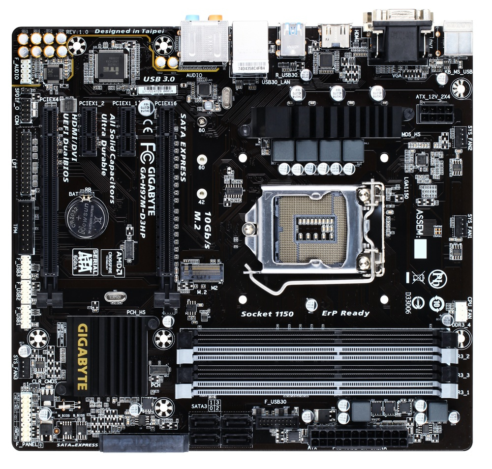 GIGABYTE GA-H97M-D3HP motherboard Intel® H97 LGA 1150 (Socket H3) micro ATX – image 2